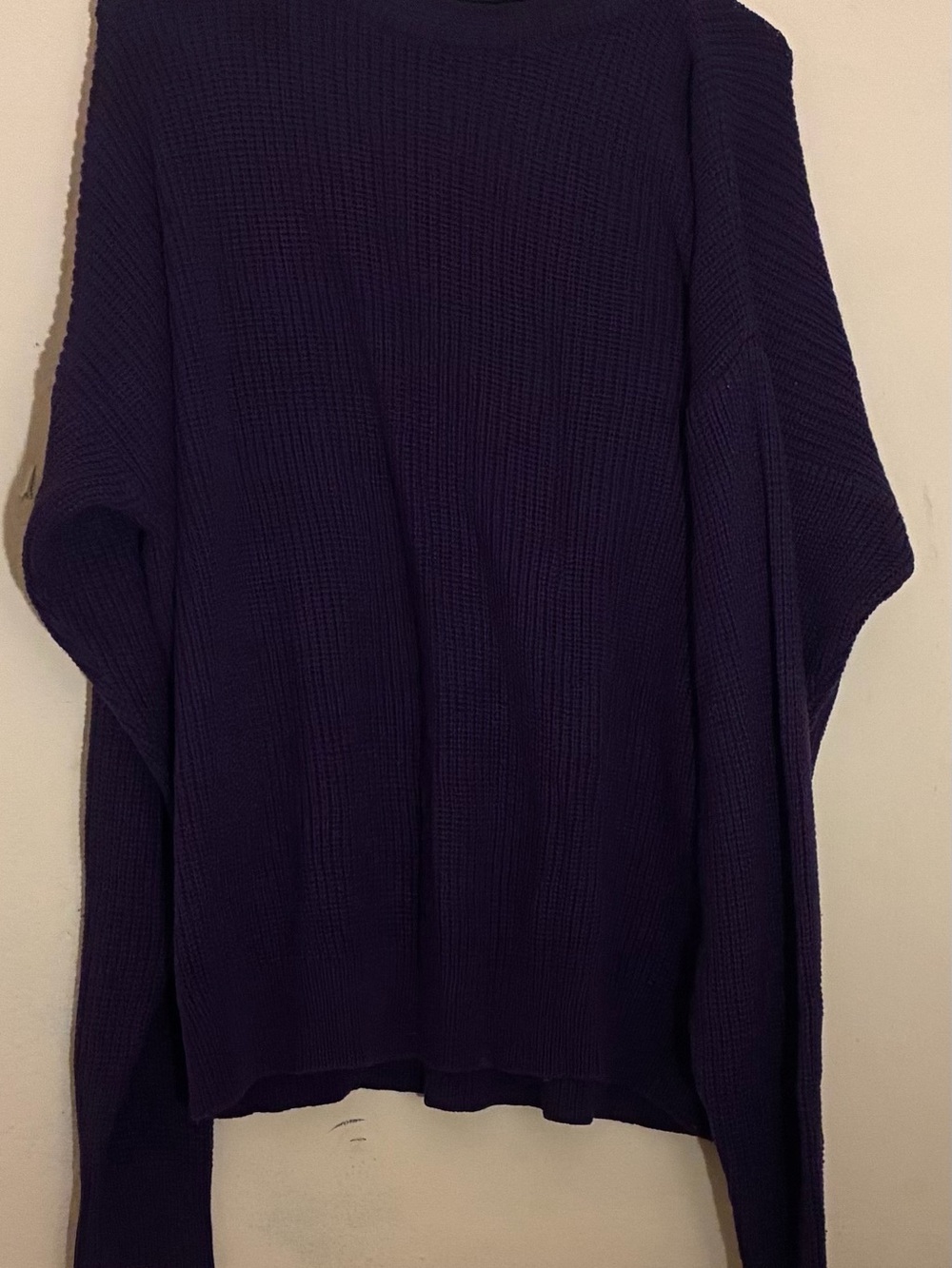 Classic Women's Crewneck Sweater - Purple